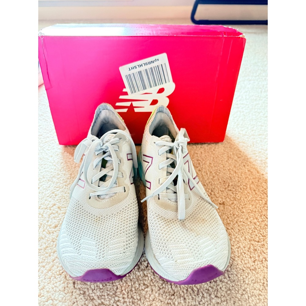 New Balance FuelCell Echo Womens 6.5 Running Shoes Grey Mint Purple WFCECCG